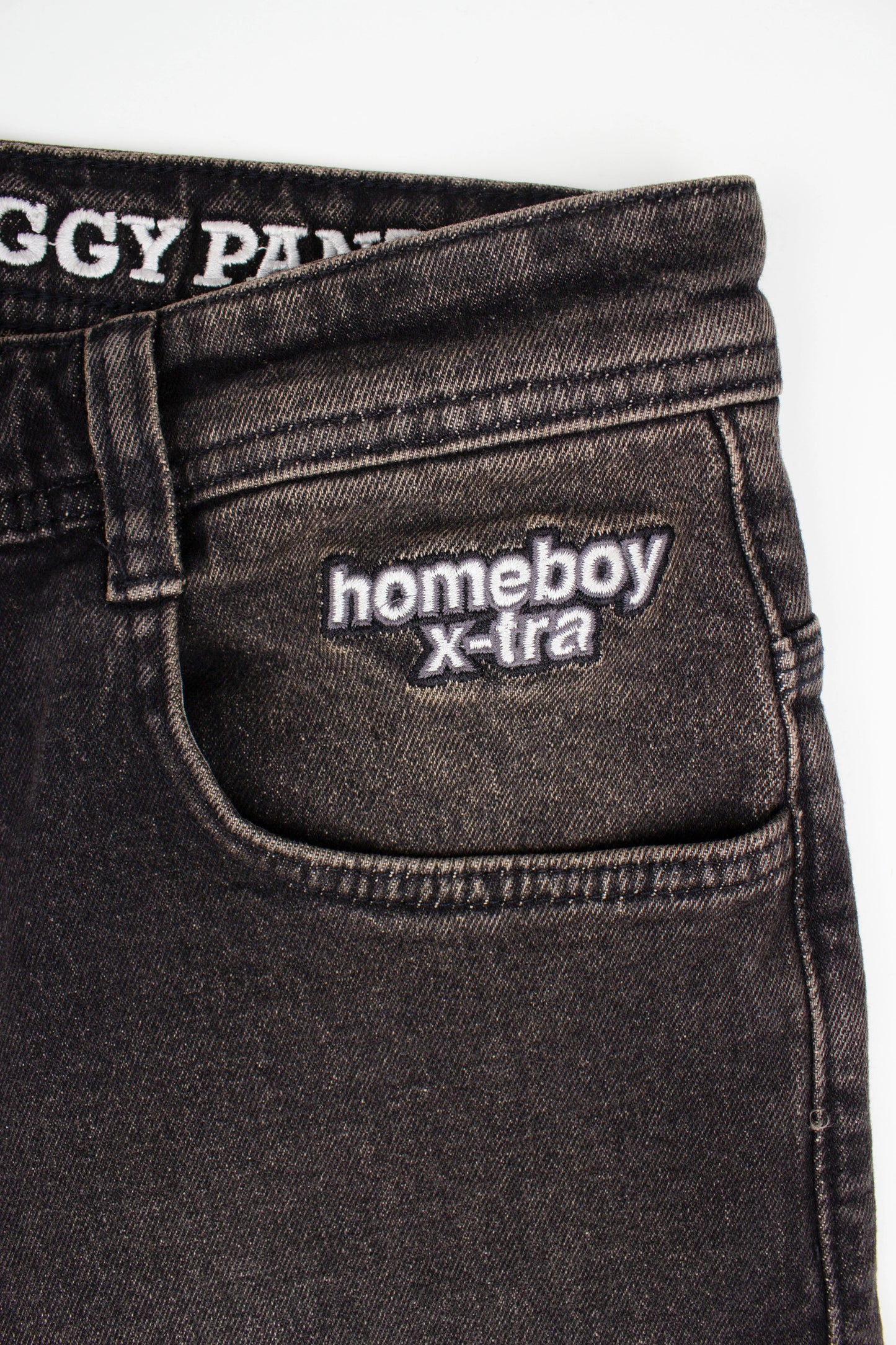 HOMEBOY - X-TRA BAGGY BLACK LABEL DENIM - DIRTY BLACK