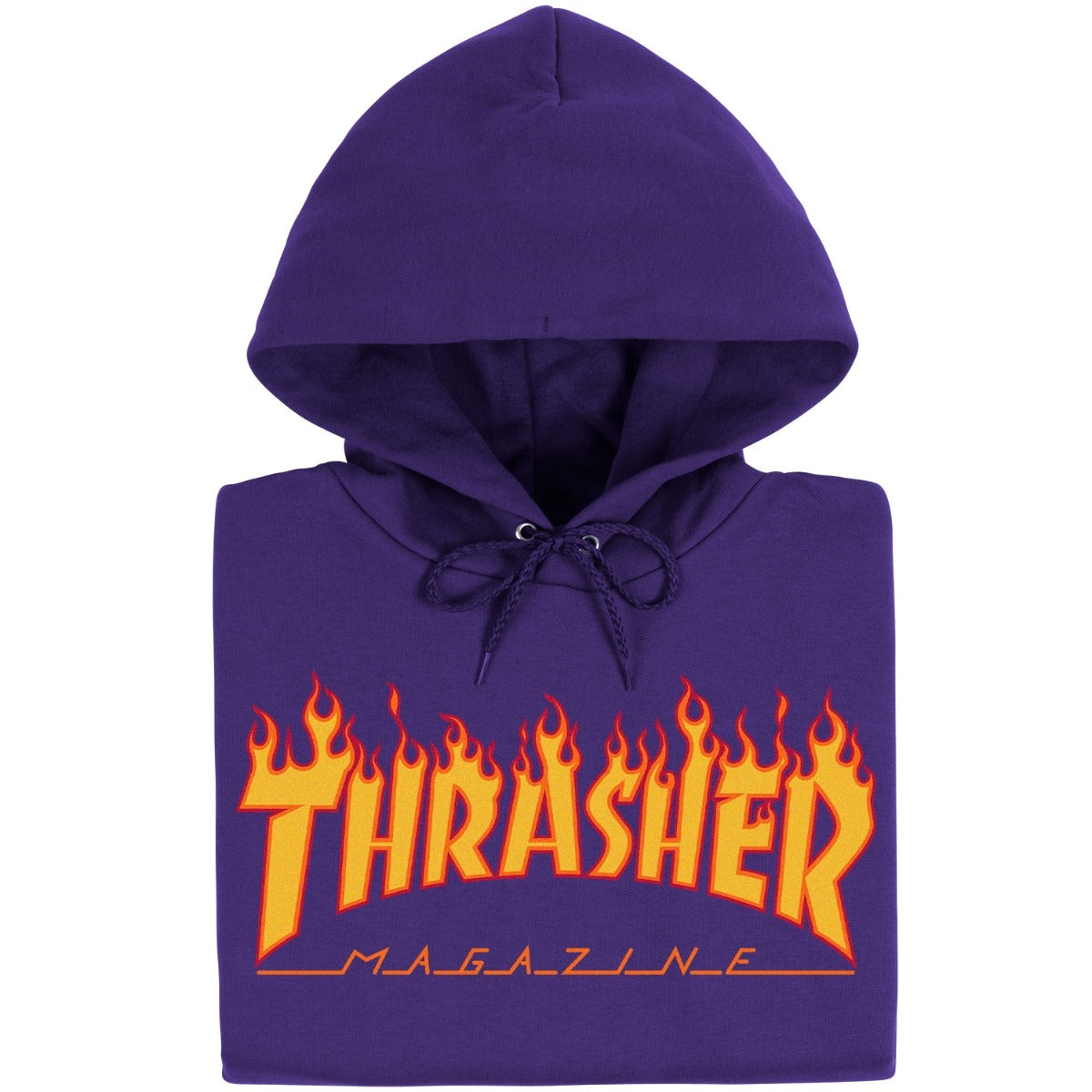 THRASHER - FLAME HOOD - PURPLE