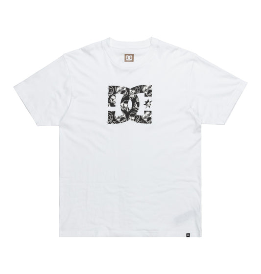 DC - STAR SKULLY TEE - WHITE