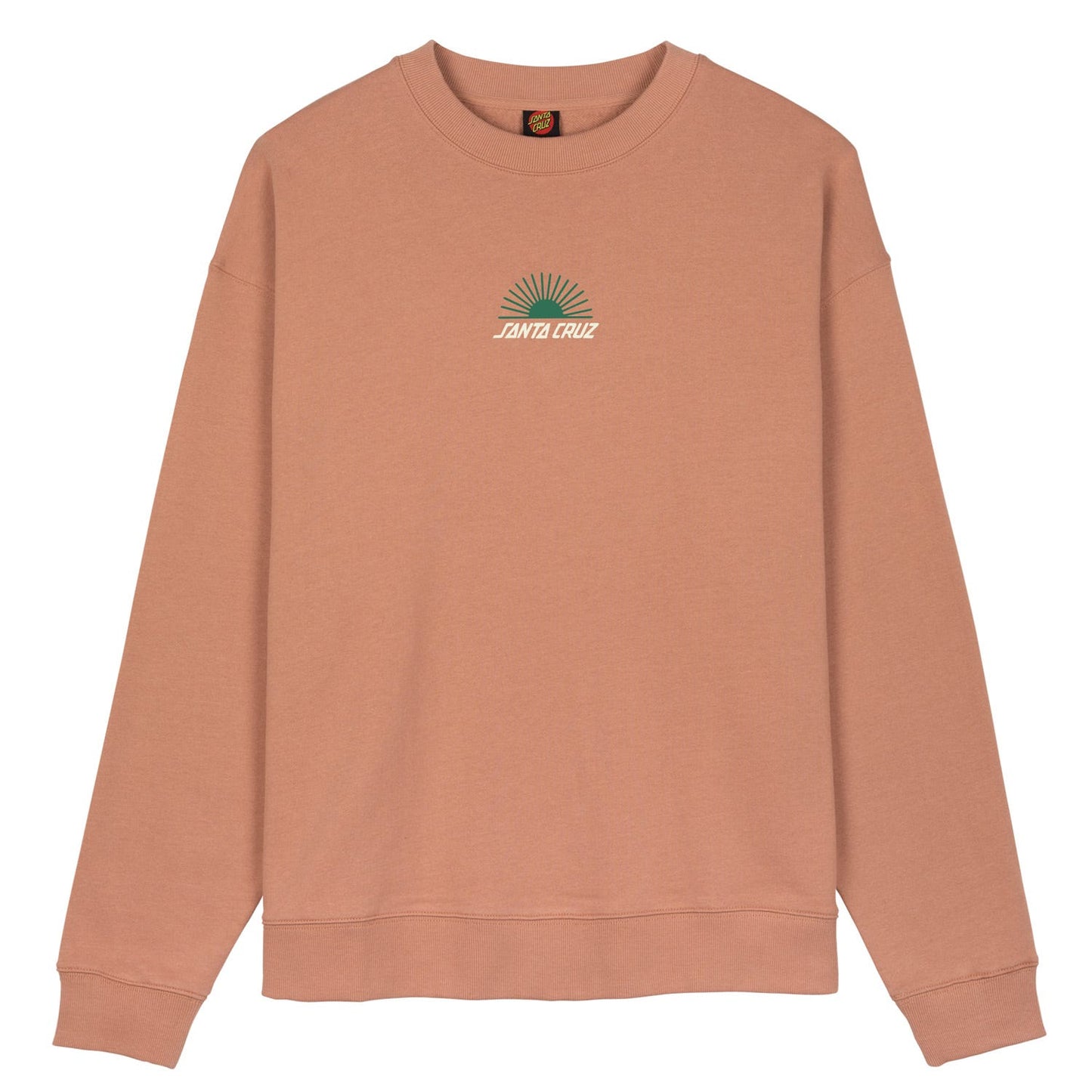 SANTA CRUZ - RISE 'N SHINE CREWNECK FRONT - CLAY