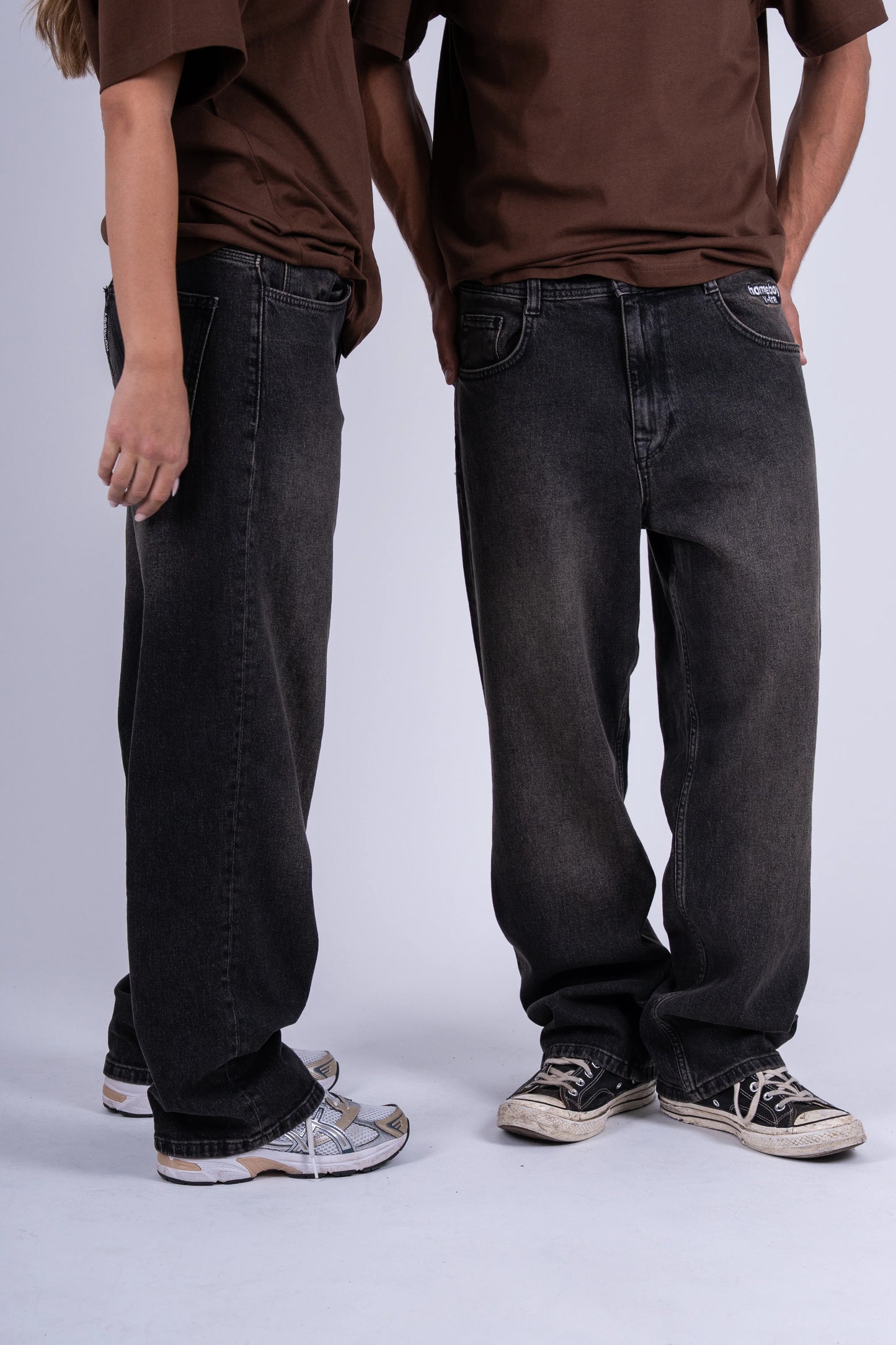 HOMEBOY - X-TRA BAGGY BLACK LABEL DENIM - DIRTY BLACK