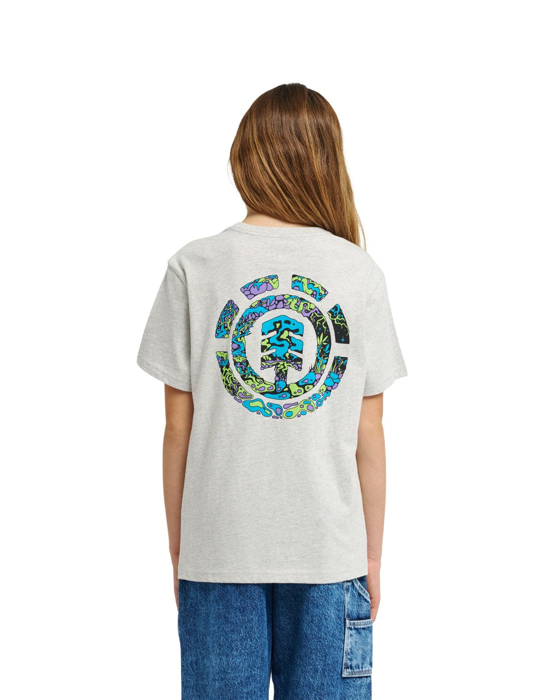 ELEMENT - SWAMPS YOUTH TEE - MID GREY HEATHER