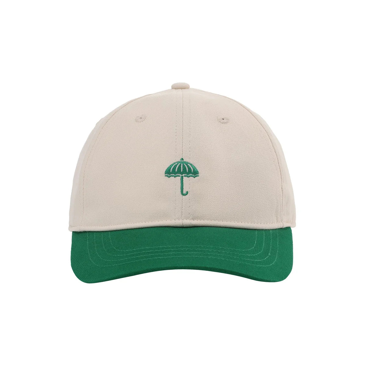 HELAS - CLASSIC TWO-TONE CAP - BEIGE/GREEN