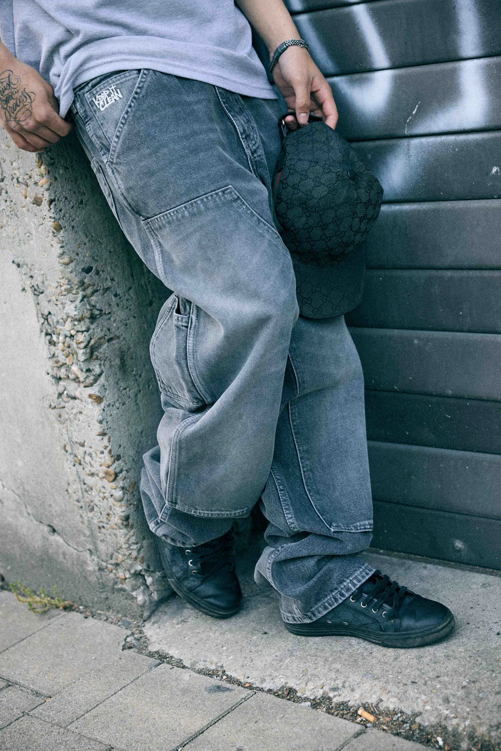 KEEP IT CLEAN - RELAXED CARPENTER PANT - BLACK VINTAGE