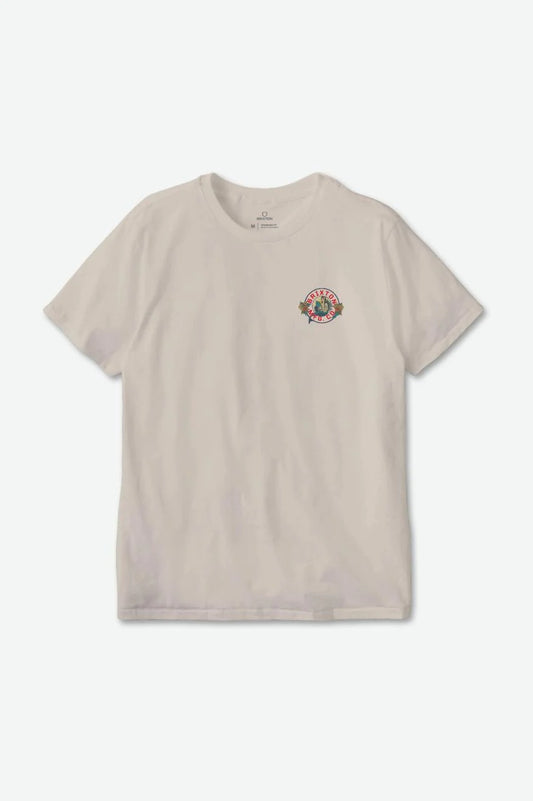 BRIXTON - GENEVA S/S STT - CREAM WORN WASH