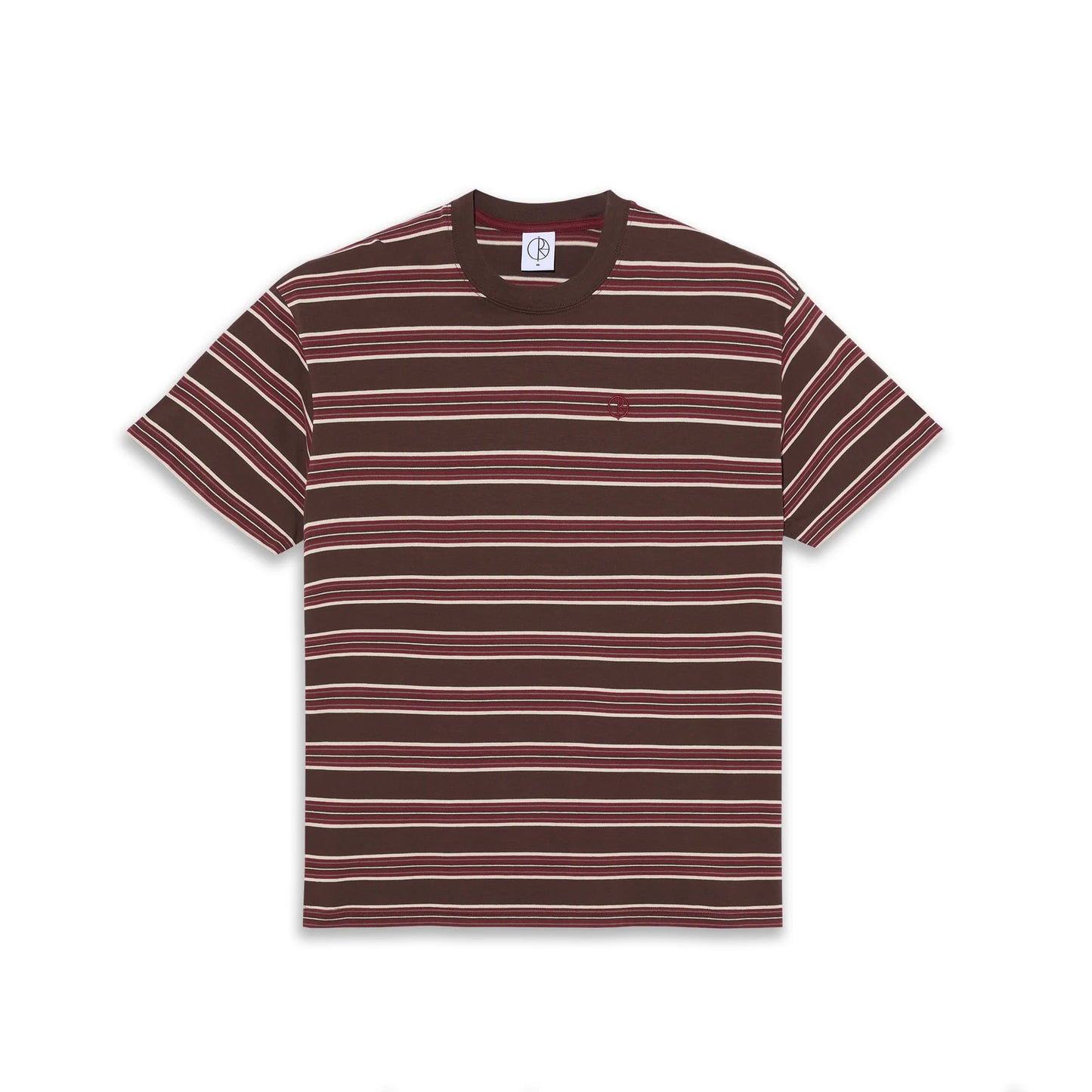 POLAR - STRIPE TEE - BROWN/RED