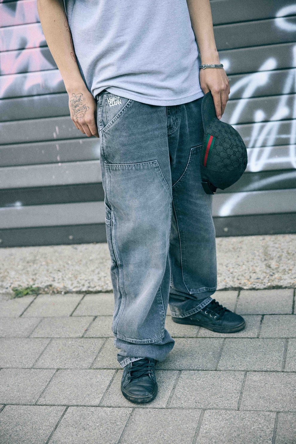 KEEP IT CLEAN - RELAXED CARPENTER PANT - BLACK VINTAGE