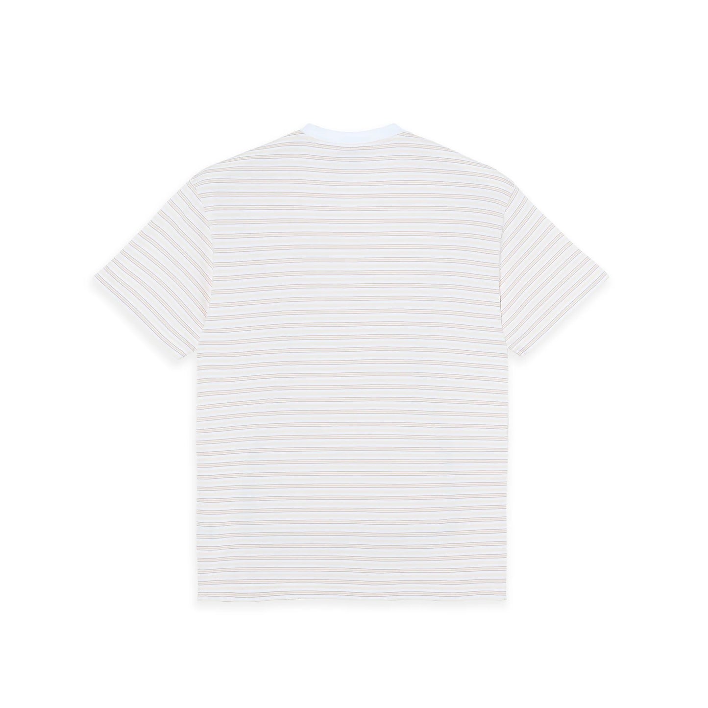 POLAR - STRIPE TEE - WHITE/TAUPE