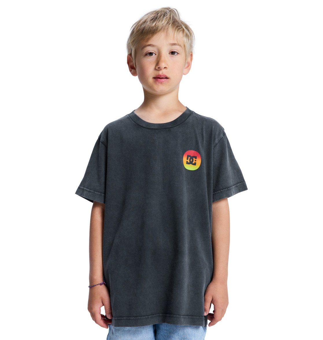 DC - SHAPE OR DESTROY YOUTH TEE - WASHED BLACK