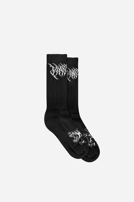 WASTED PARIS - BLITZ SOCK - BLACK/WHITE