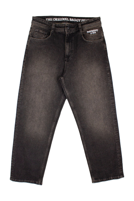 HOMEBOY - X-TRA BAGGY BLACK LABEL DENIM - DIRTY BLACK