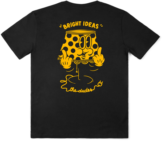 THE DUDES - SWITCH TEE - BLACK/YELLOW