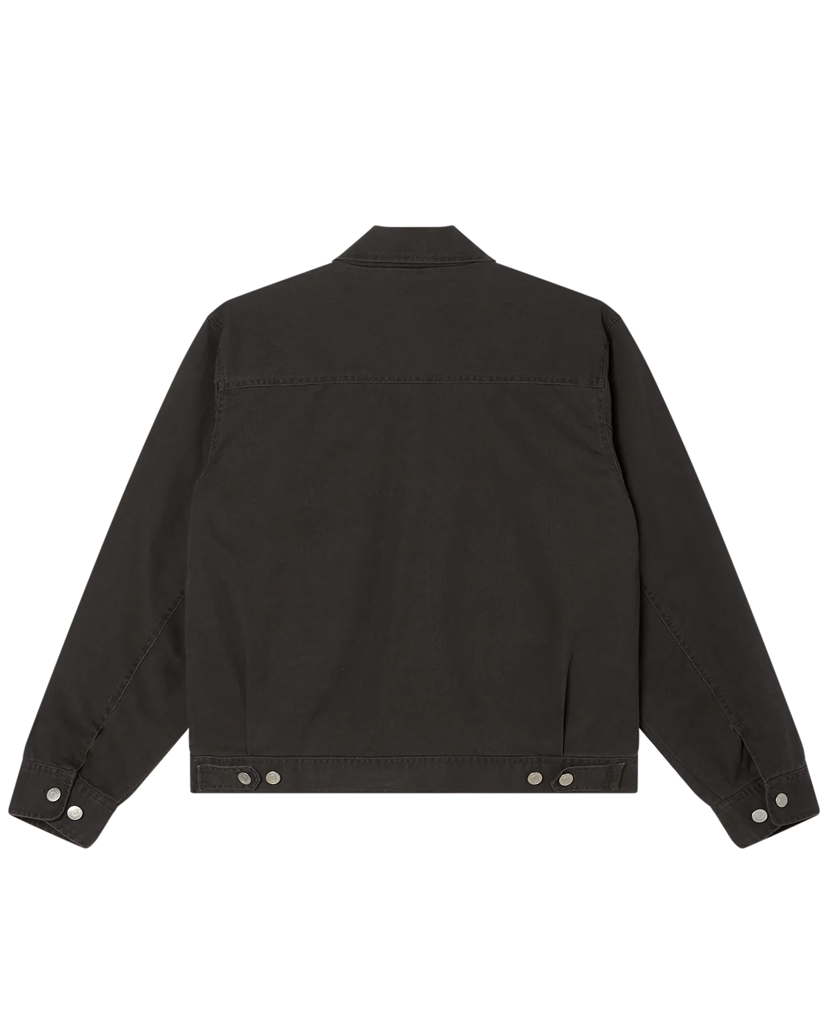 OBEY - WALTER WORK WOMENS JACKET - BLACK FADED WASH