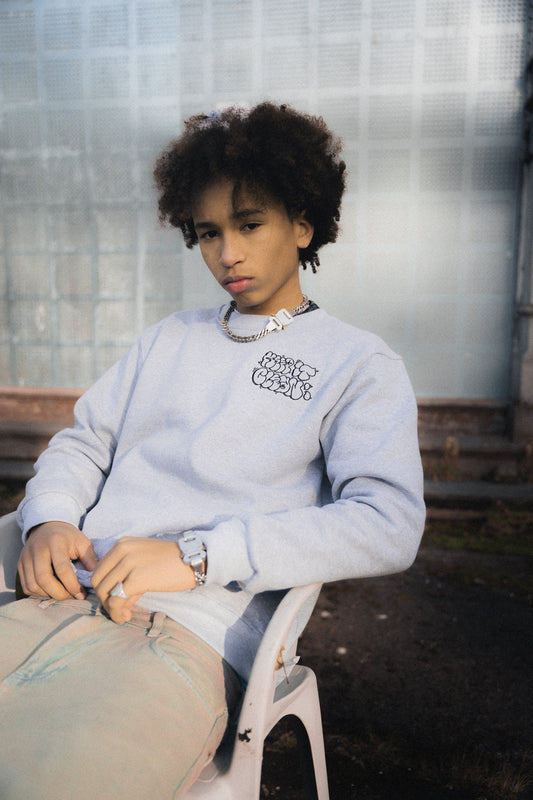 KEEP IT CLEAN - THROW UP CREWNECK - GREY