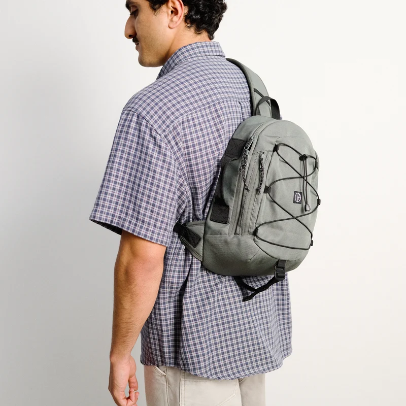 POLAR - RESA SLING BAG - GREY GREEN