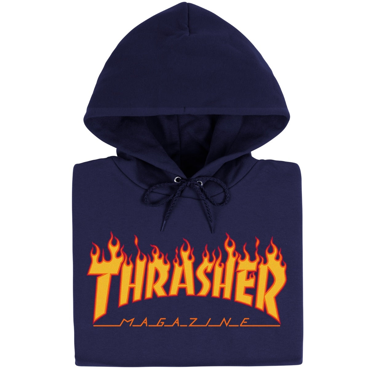THRASHER - FLAME HOOD - NAVY