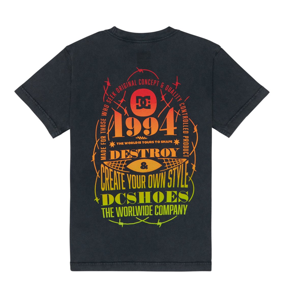 DC - SHAPE OR DESTROY YOUTH TEE - WASHED BLACK