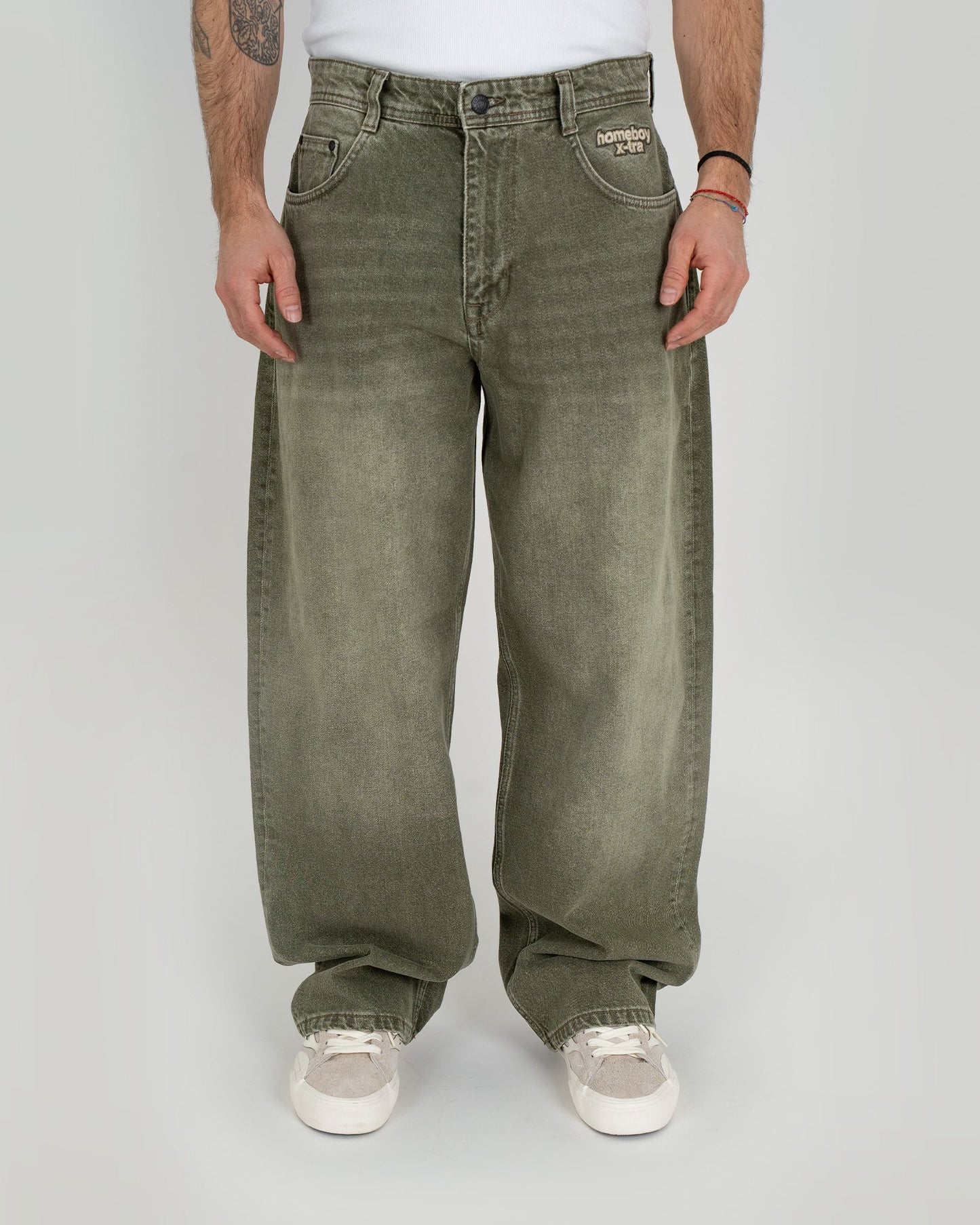 HOMEBOY - X-TRA MONSTER DYE DENIM - WASHED GREEN