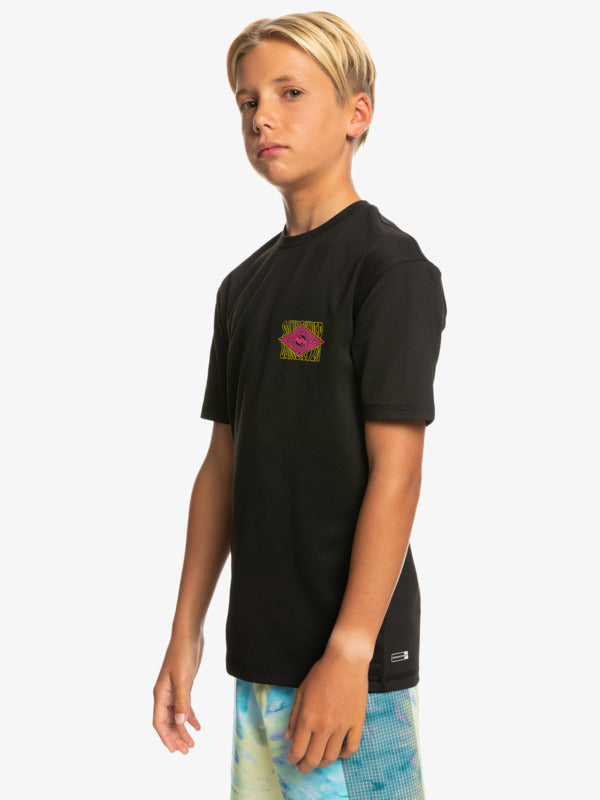 QUIKSILVER - RADICAL SURF TEE YOUTH SS - BLACK