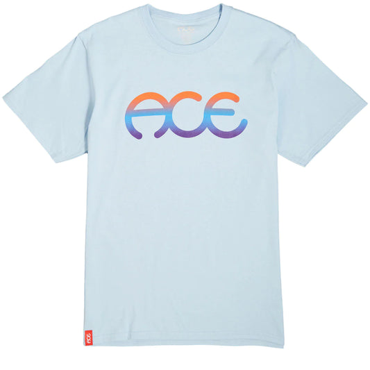 ACE - RINGS ANODIZED FADE TEE - LIGHT BLUE