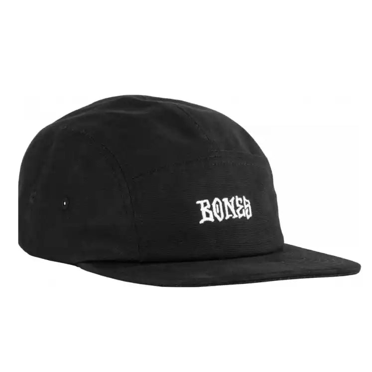BONES - STITCH 5 PANNEL HAT - BLACK UNIT