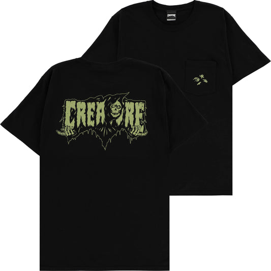 CREATURE - RIPPER POCKET TEE - BLACK