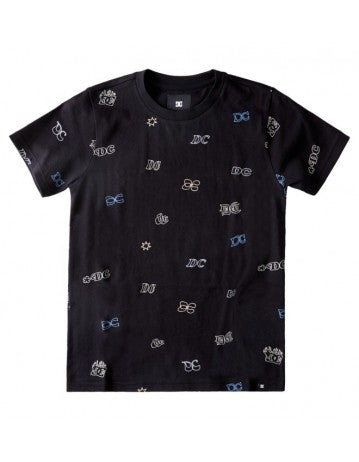 DC - WILD STYLE SS BOY - BLACK DITZY MULTI