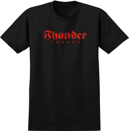 THUNDER - AFTERSHOCK S/S TEE - BLACK/RED