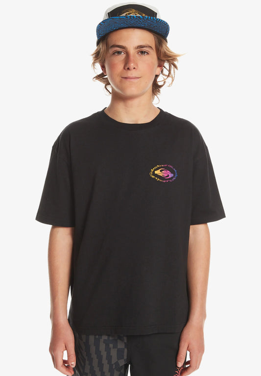 QUIKSILVER - RADICAL FLAG SS YTH - BLACK