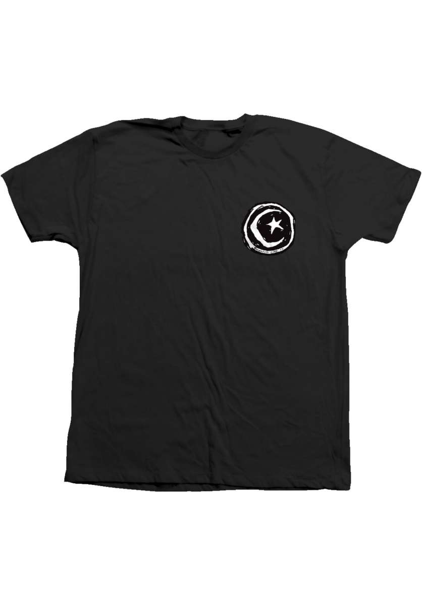FOUNDATION - STAR AND MOON TEE - BLACK