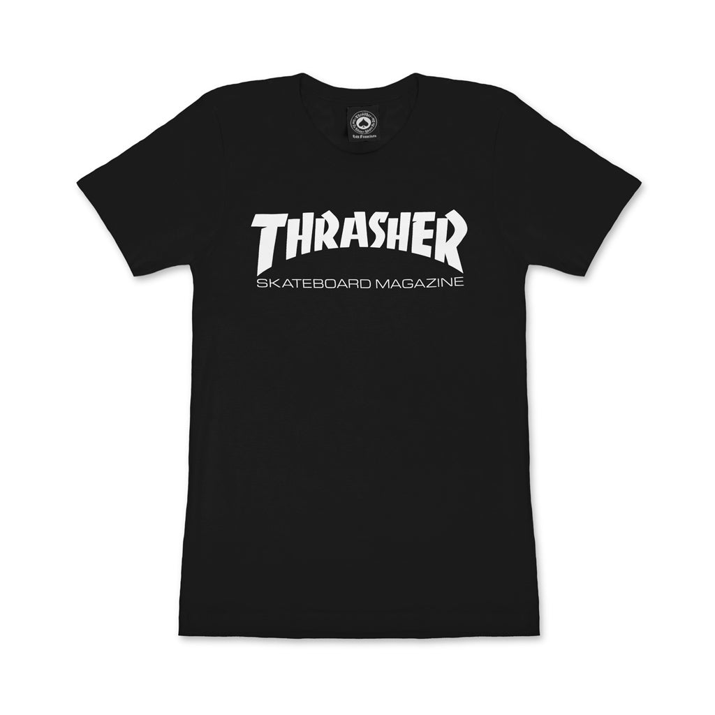 THRASHER - GIRLS SKATE MAG TEE - BLACK