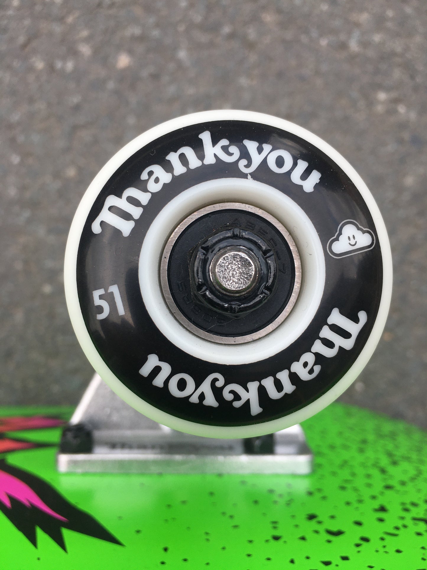 THANK YOU - SKULL CLOUD COMPLETE - NEON - 7.75