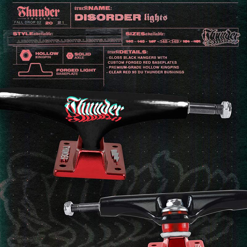 THUNDER - DISORDER LIGHT TRUCK - BLACK - 149