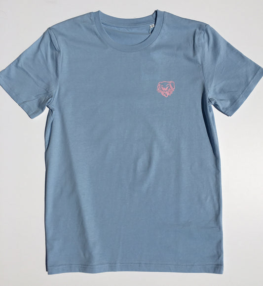 MARCEL - SHOP LOGO TEE - SKYBLUE/LIGHT PINK