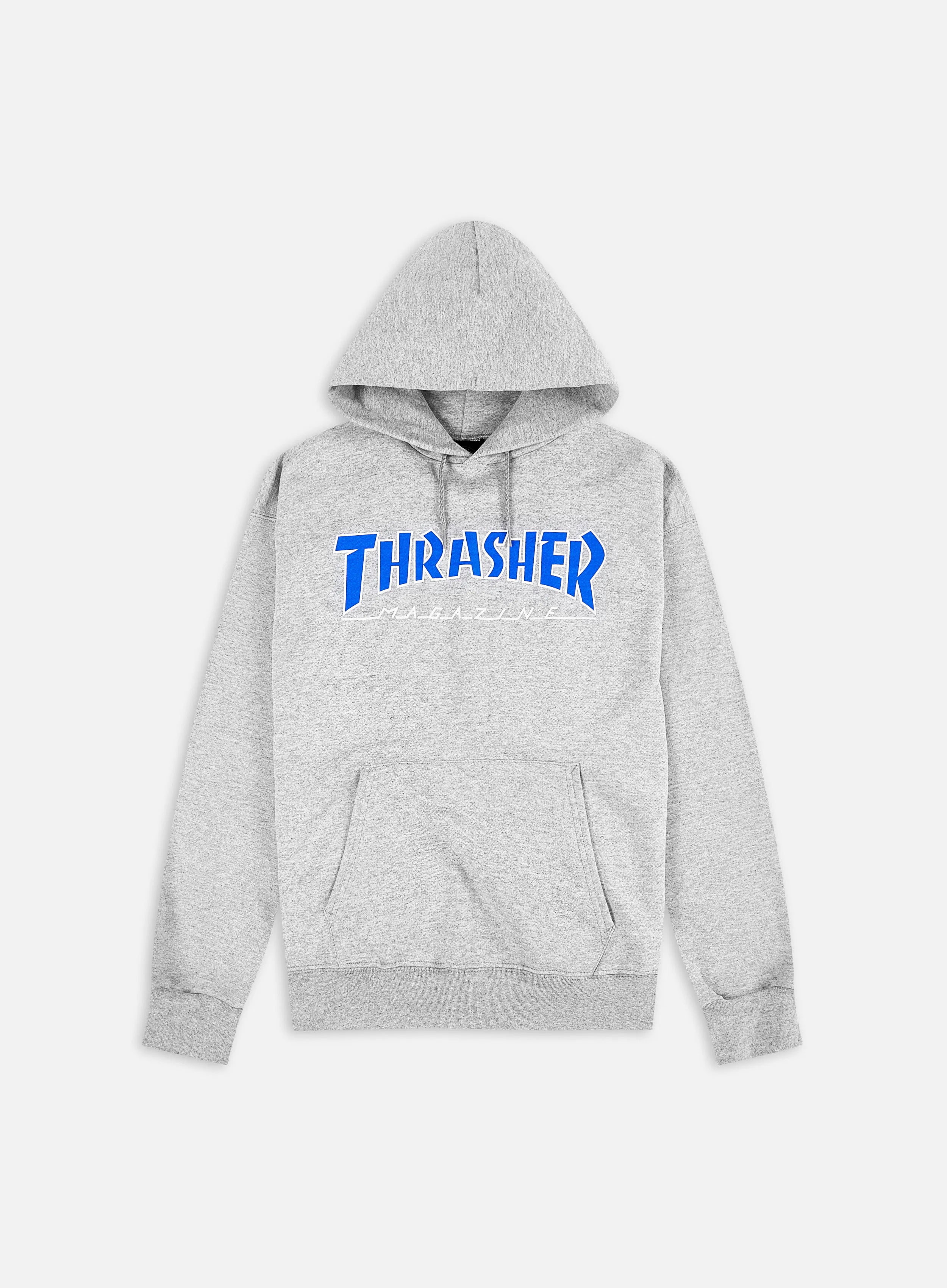 Thrasher Logo Hood Zip Grey - Sweat à capuche zippé Gris