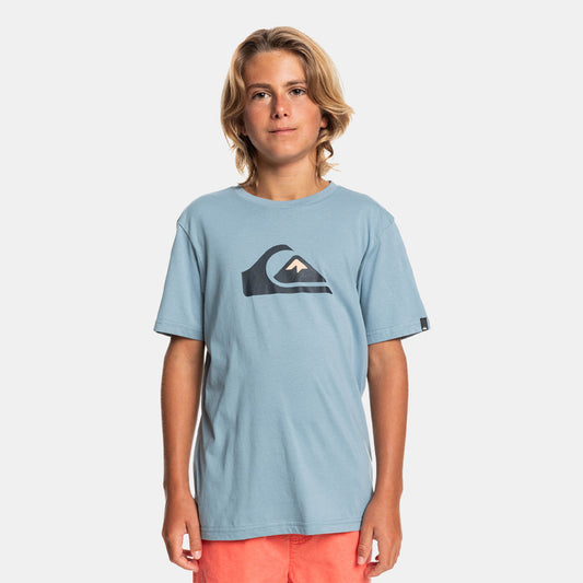 QUIKSILVER - COMP LOGO SS YTH - SKY BLUE