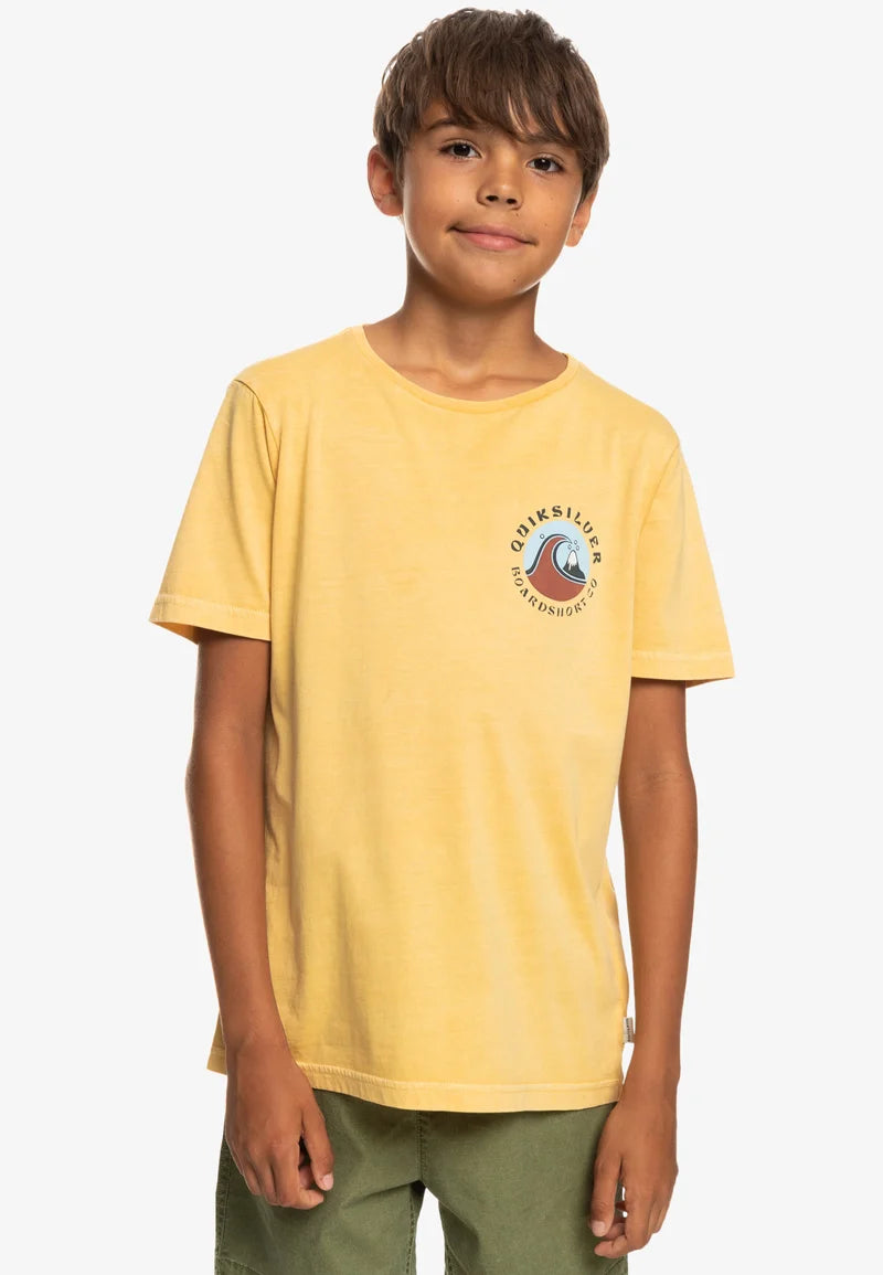 QUIKSILVER - QS BUBBLE STAMP SS YTH - WHEAT