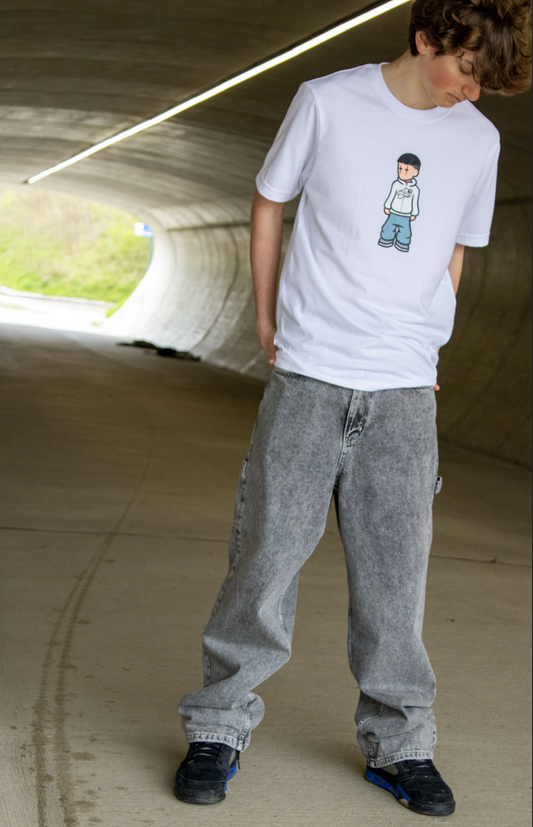 KEEP IT CLEAN - KIC GUY TEE - WHITE