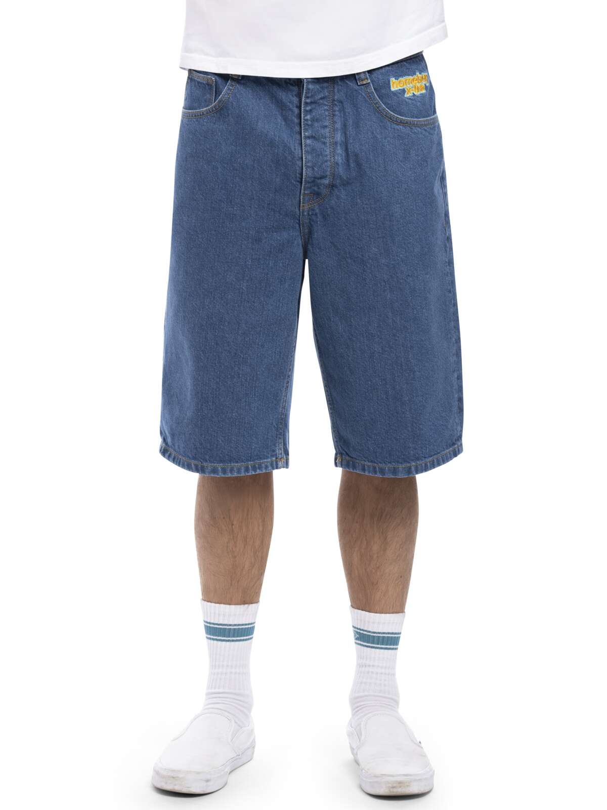 HOMEBOY - X-TRA BAGGY SHORTS - WASHED BLUE