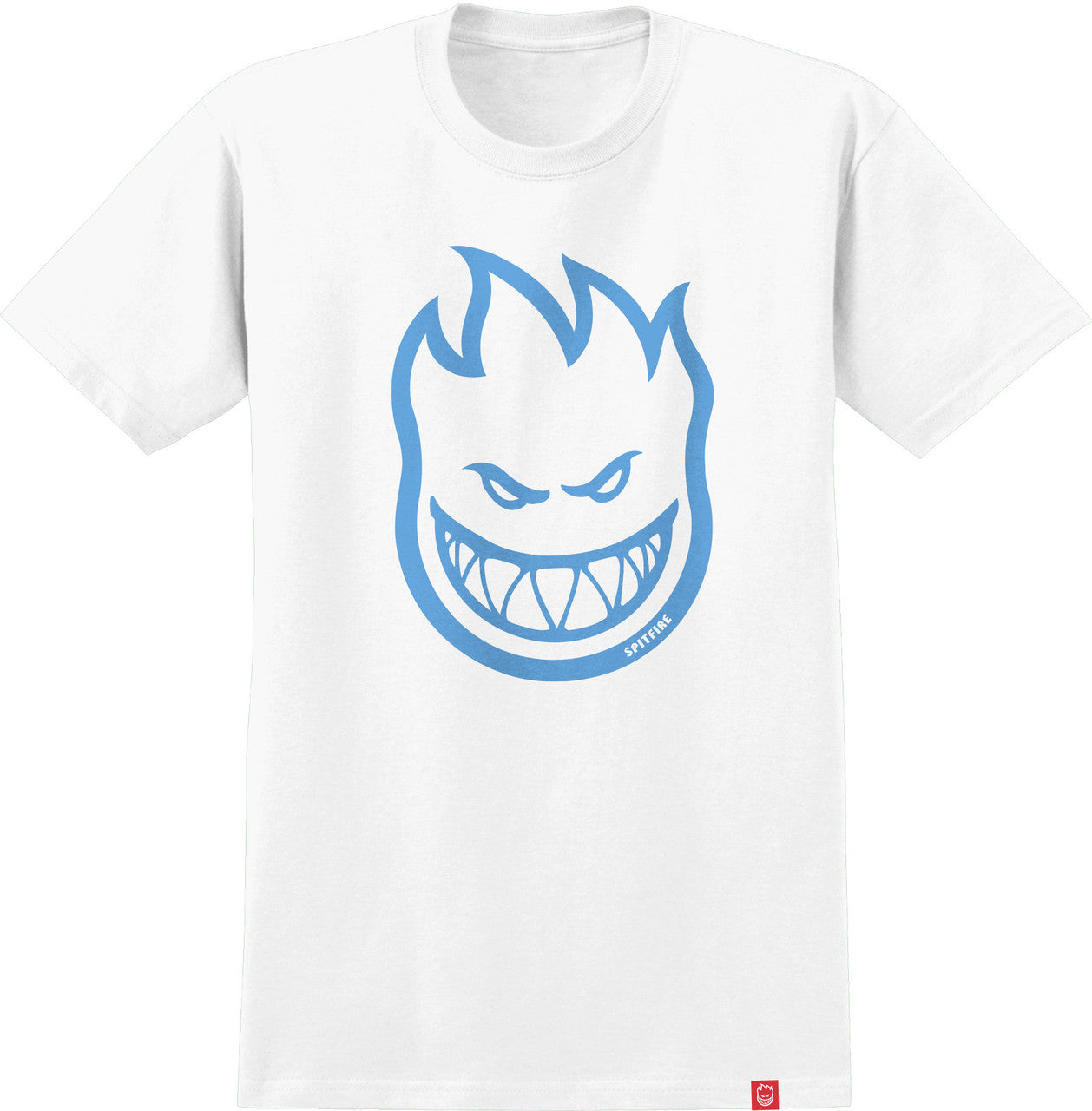 SPITFIRE - BIGHEAD FILL YOUTH TEE - WHITE/LIGHT BLUE