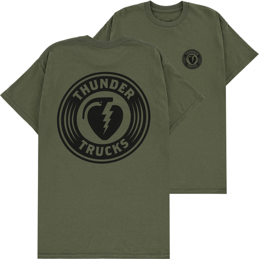 THUNDER - CHARGED GRENADE S/S TEE - MILITARY GREEN/BLACK
