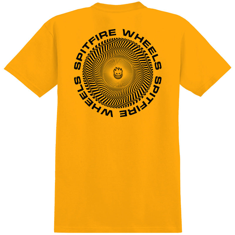 SPITFIRE - CLASSIC VORTEX YOUTH TEE - GOLD/BLACK