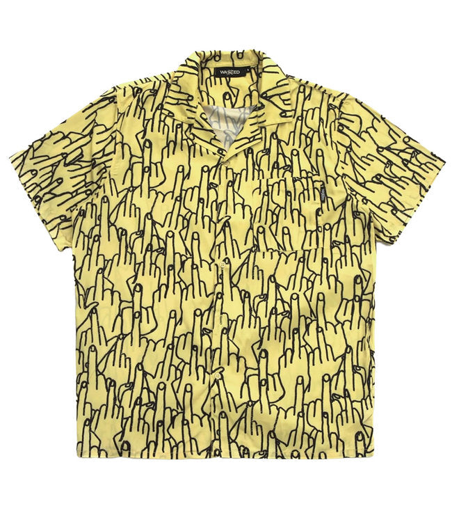 WASTED PARIS - ALLOVER HONOR SHIRT - YELLOW