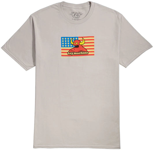 TOY MACHINE - AMERICAN BSC TEE - SILVER