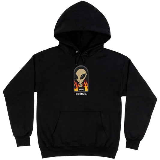 THRASHER X AWS - BELIEVE HOOD - BLACK