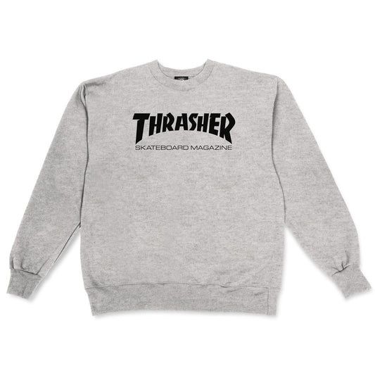 THRASHER - SKATE MAG CREWNECK - GRAY