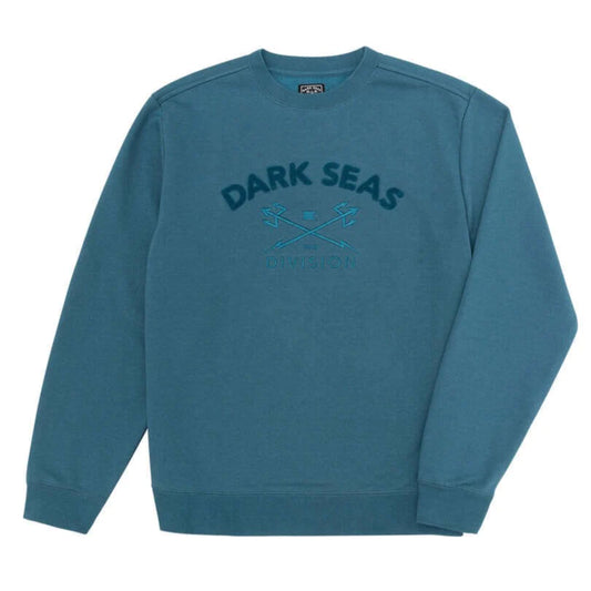 DARK SEAS - MASON CREW SWEAT - DARK TEAL