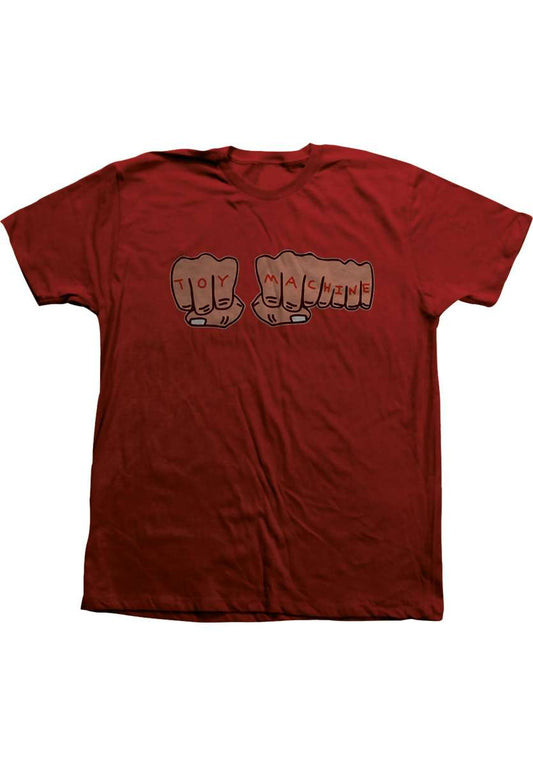 TOY MACHINE FISTS YOUTH TEE - RED