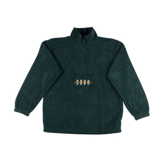 SOUR - SPOTHUNTER 1/4 ZIP FLEECE FOREST GREEN