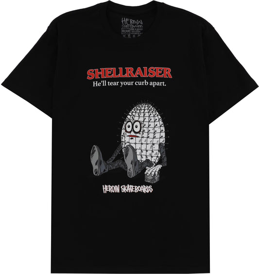 HEROIN - SHELLRAISER TEE - BLACK